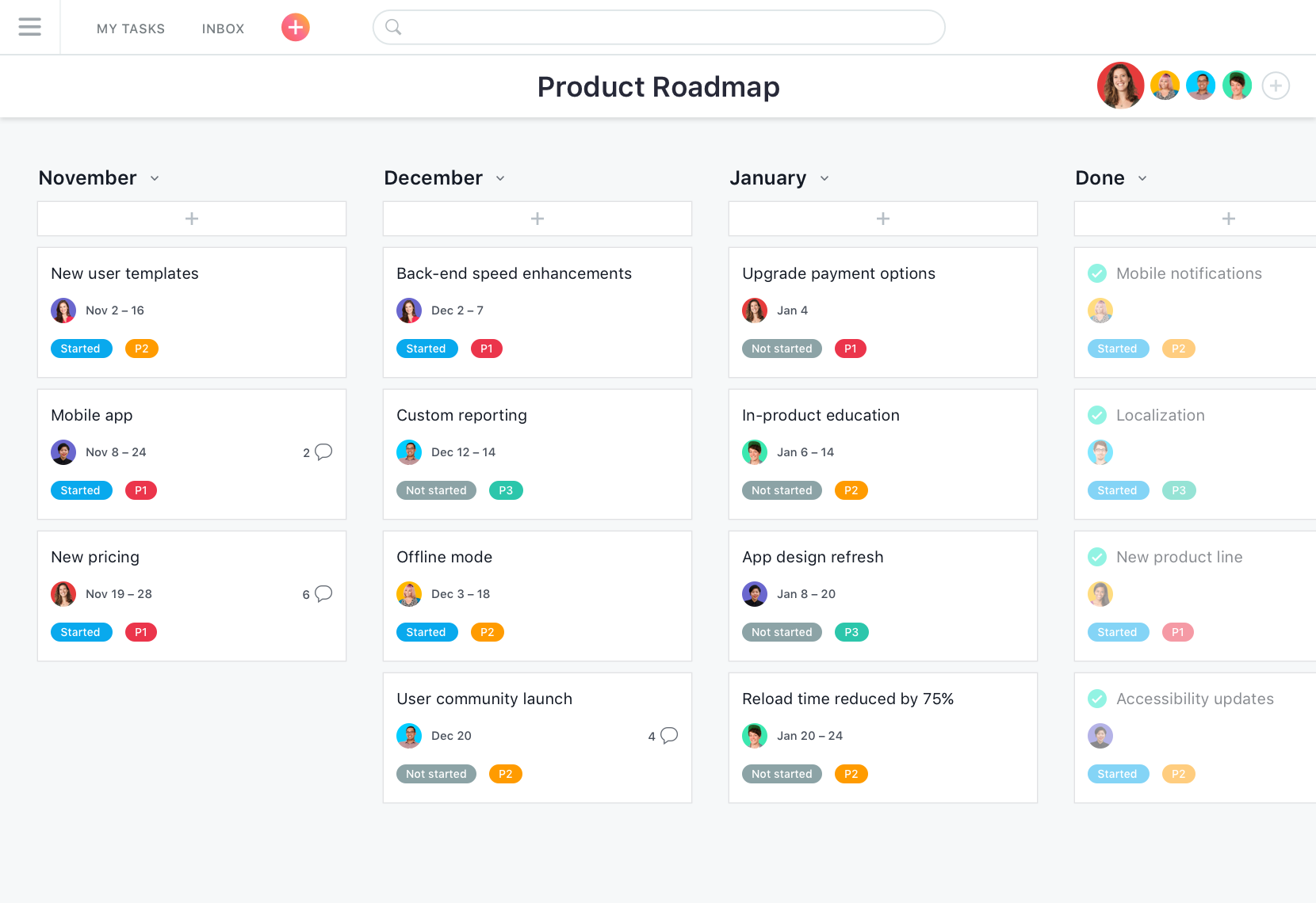 Product roadmaps