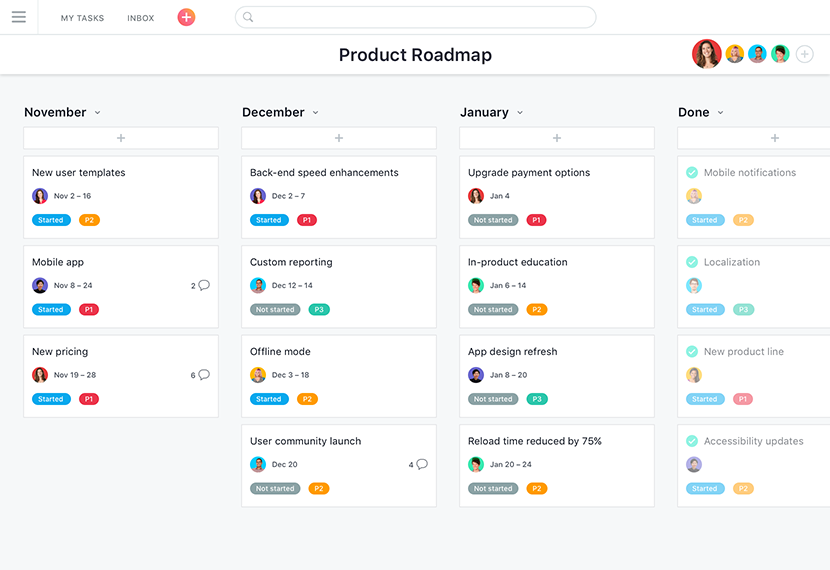 Product roadmaps